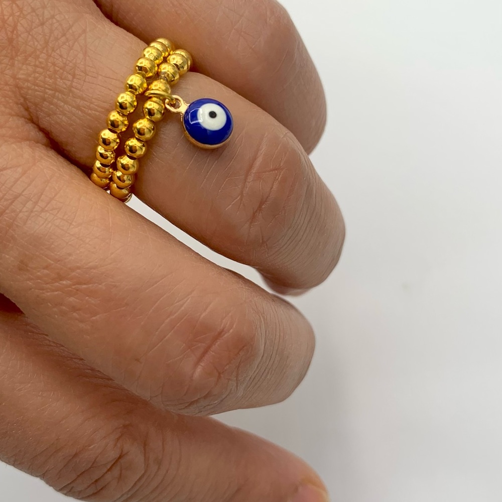 Evil Eye Stacking Rings - Picture 3 of 5